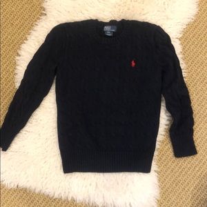 Boys navy Ralph Lauren sweater